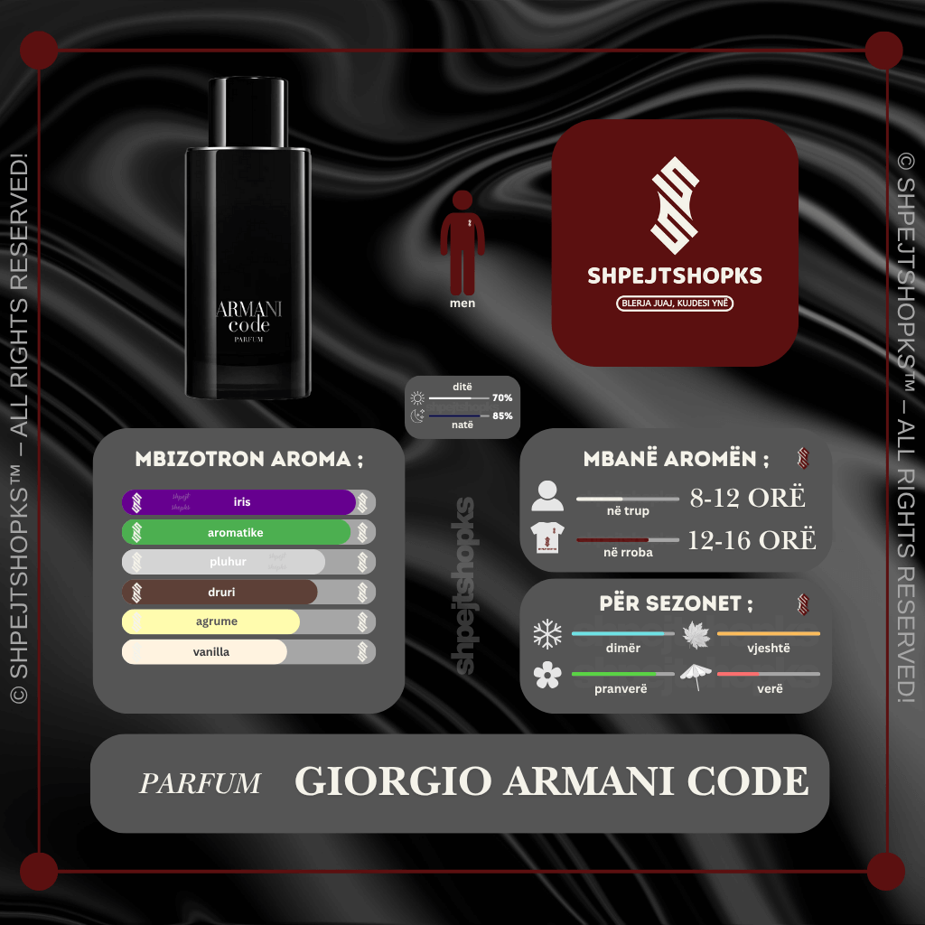 Giorgio Armani Code, Parfum, 125ml