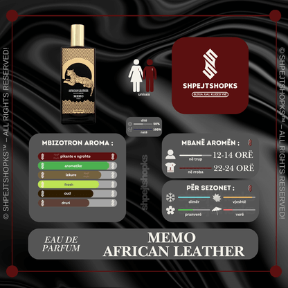 Memo Paris African Leather, Eau de Parfum, 75ml