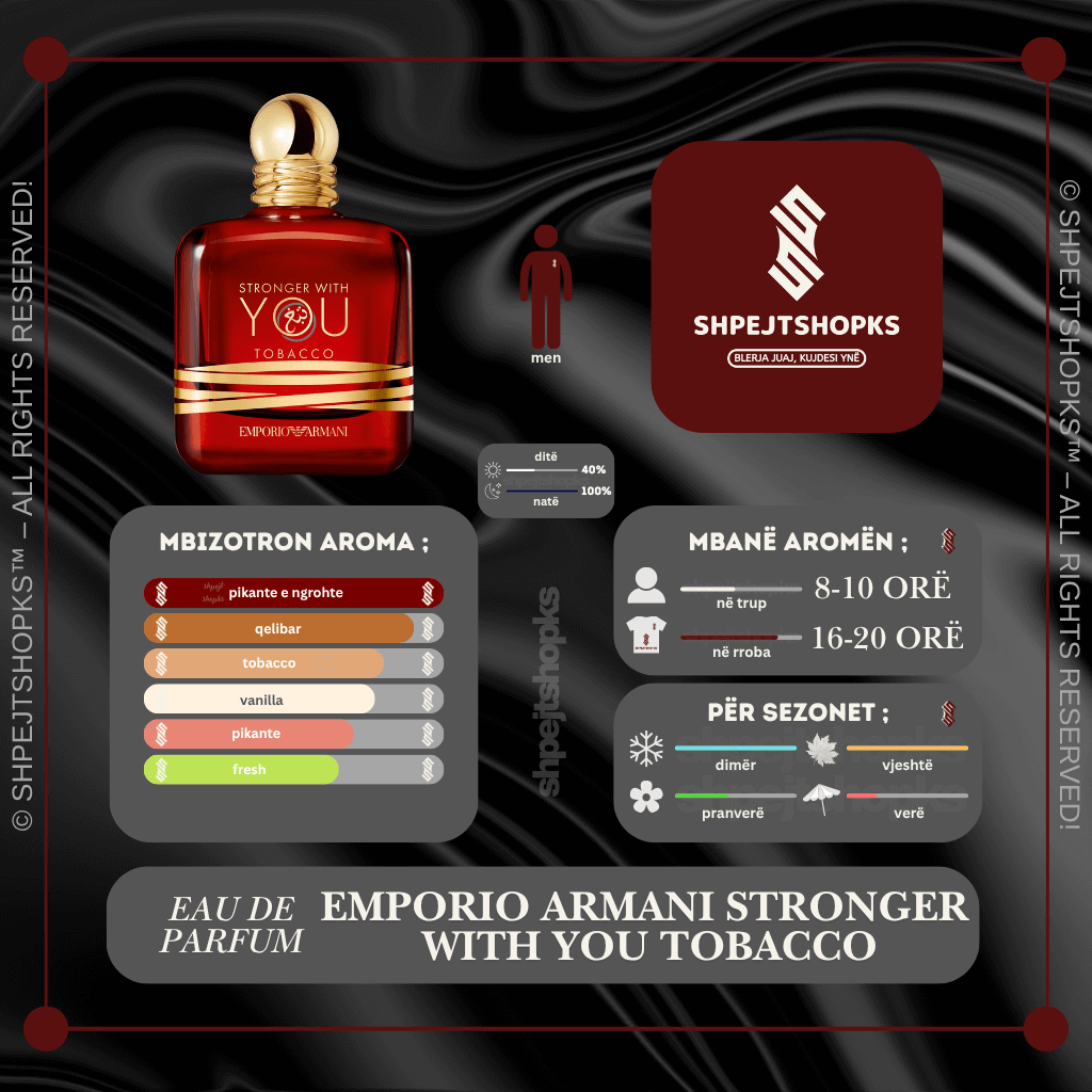 Emporio Armani Stronger With You Tobacco, Eau de Parfum, 100ml