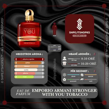 Emporio Armani Stronger With You Tobacco, Eau de Parfum, 100ml