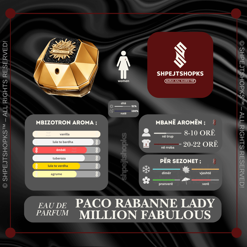 Lady Million Fabulous, Eau de Parfum, 80ml