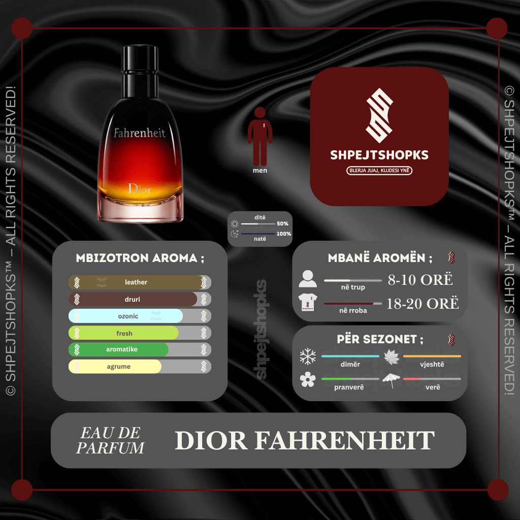 Dior Fahrenheit,  Eau de Parfum, 100ml