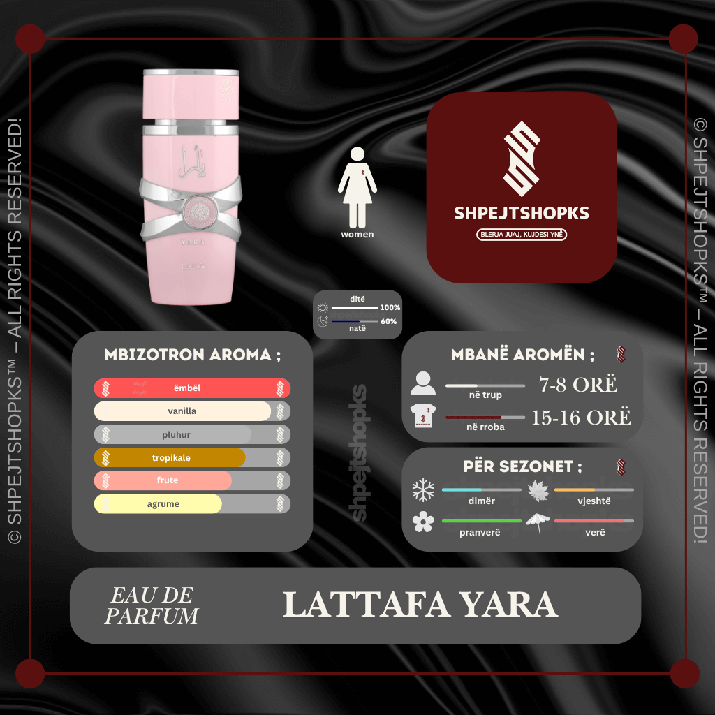 Lattafa Yara, Eau de Parfum, 100ml