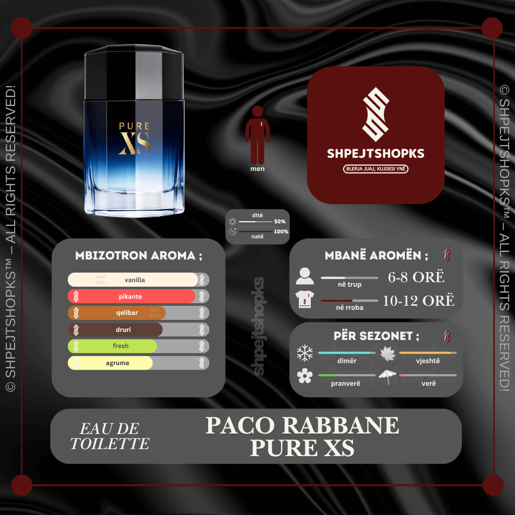 Paco Rabanne Pure XS, Eau de Toilette, 150ml