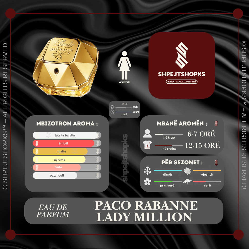 Paco Rabanne Lady Million, Eau de Parfum, 80ml